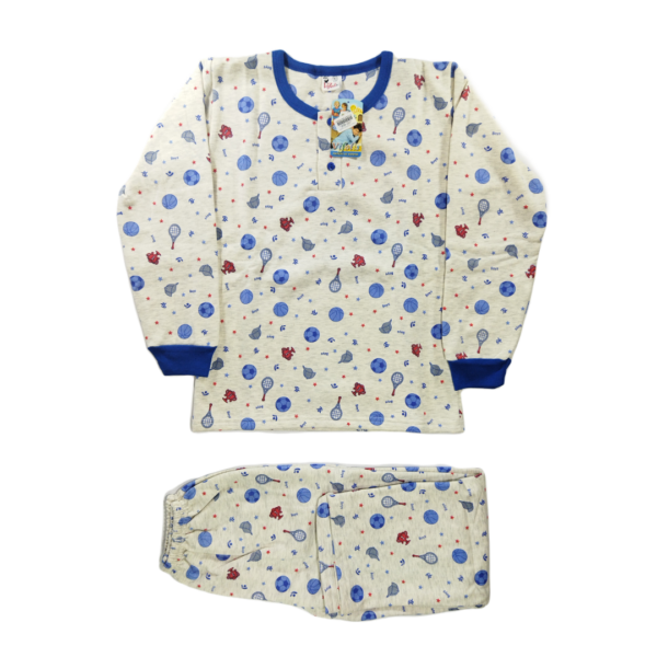 Pijama de niño de franela – pelotitas