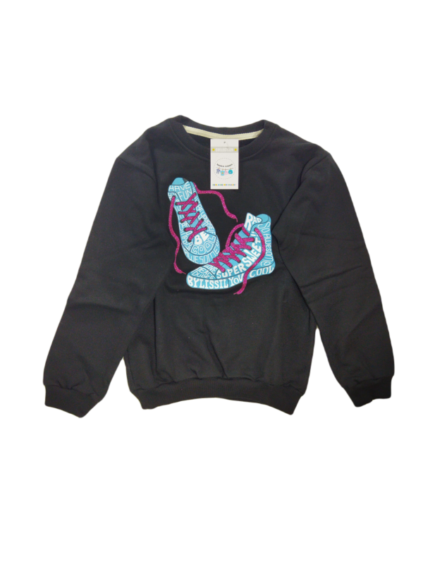 Polera de niña de franela – zapatilla